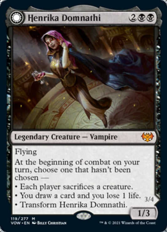 Henrika Domnathi // Henrika, Infernal Seer [Innistrad: Crimson Vow] [Foil]