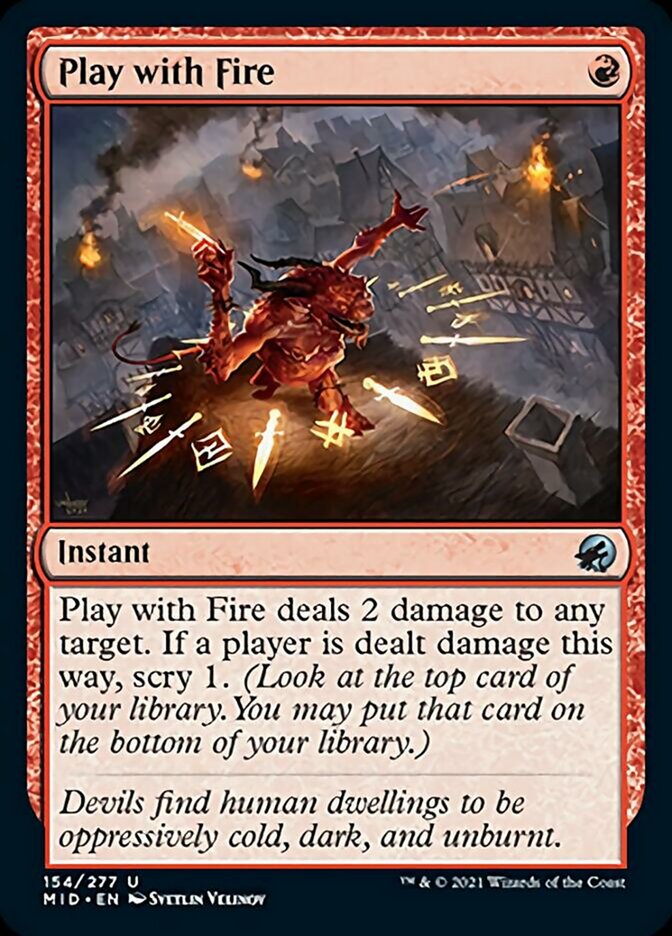 Play with Fire [Innistrad: Midnight Hunt] [Foil]