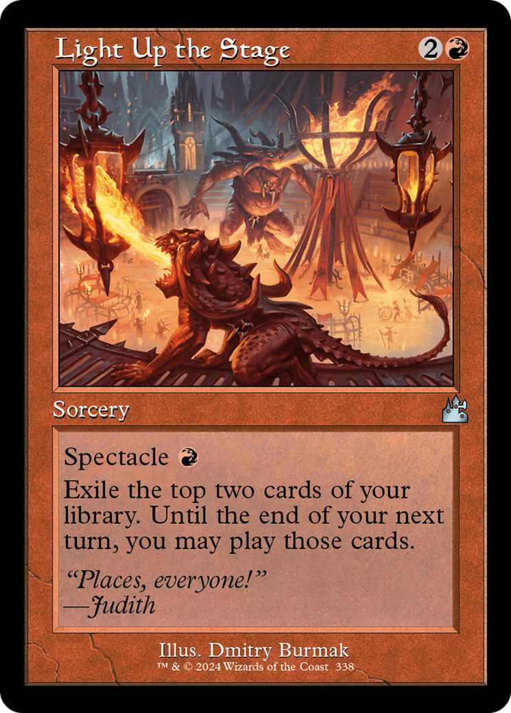 Light Up the Stage (Retro Frame) [Ravnica Remastered] [Foil]