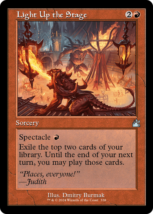 Light Up the Stage (Retro Frame) [Ravnica Remastered] [Foil]