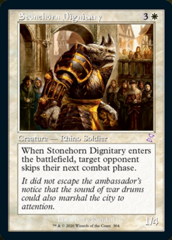 Stonehorn Dignitary (Timeshifted) [Time Spiral Remastered] [Foil]