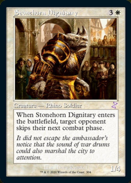 Stonehorn Dignitary (Timeshifted) [Time Spiral Remastered] [Foil]
