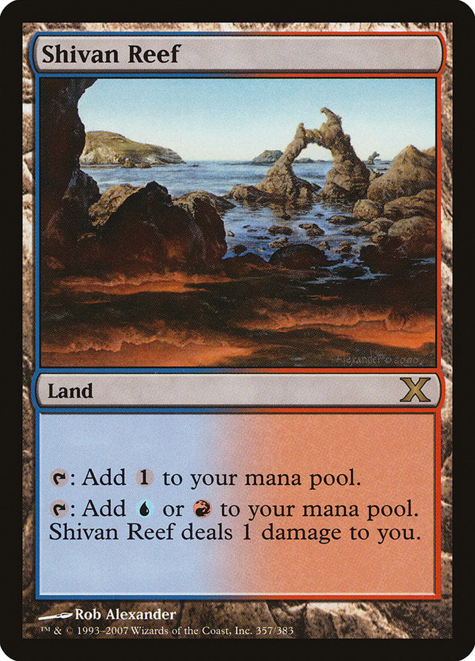 Shivan Reef [Tenth Edition] [Foil]
