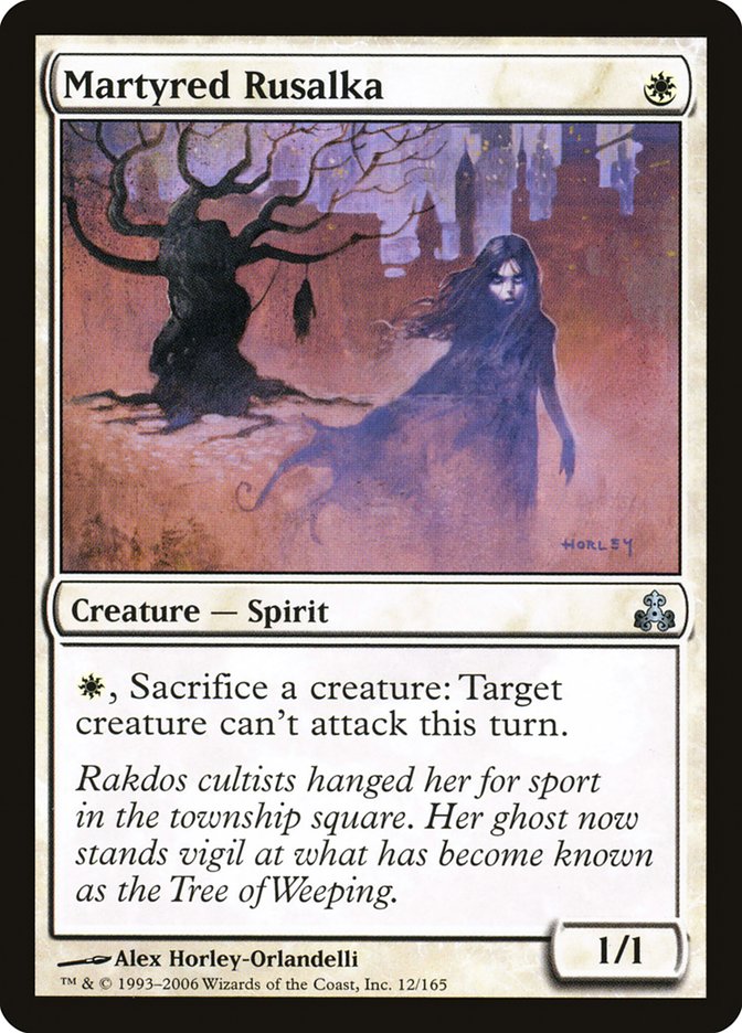 Martyred Rusalka [Guildpact] [Foil]