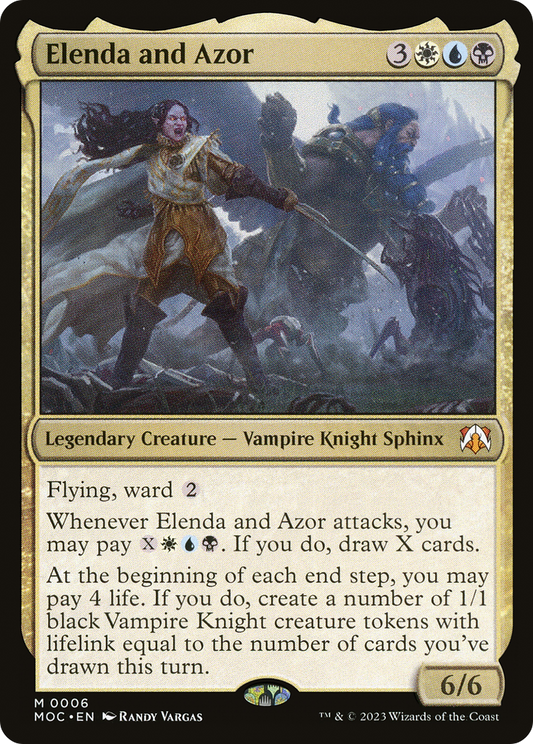 Elenda and Azor [March of the Machine Commander] [Foil]