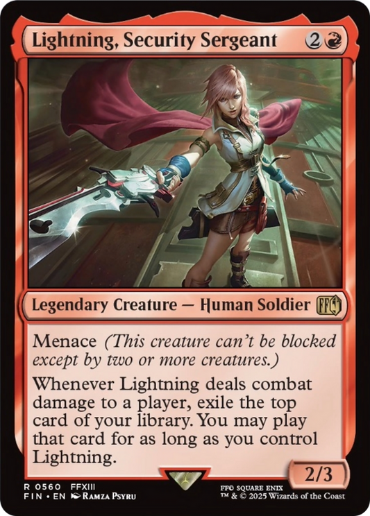 Lightning, Security Sergeant [FINAL FANTASY] [Foil]