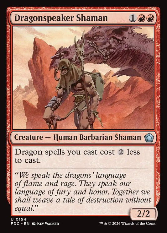 Dragonspeaker Shaman [Foundations Commander]