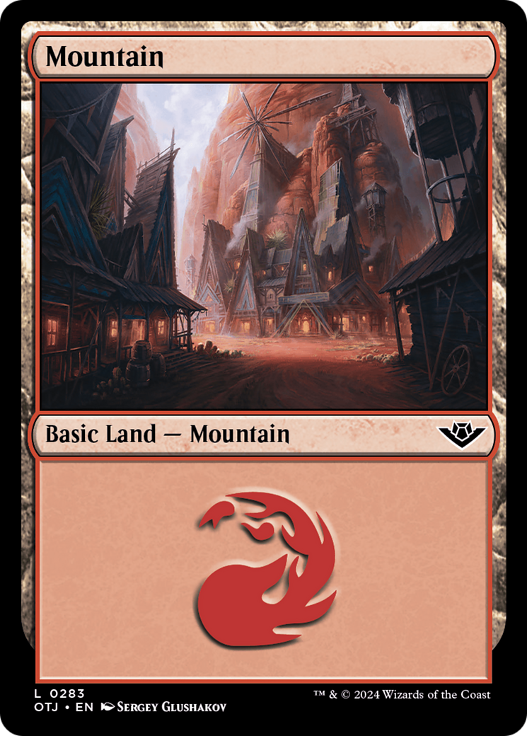 Mountain (0283) [Outlaws of Thunder Junction] [Foil]