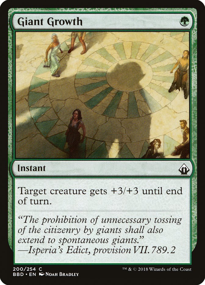 Giant Growth [Battlebond] [Foil]