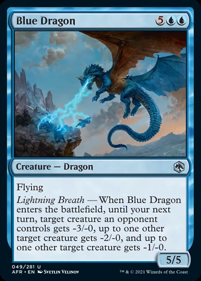 Blue Dragon [Dungeons & Dragons: Adventures in the Forgotten Realms] [Foil]