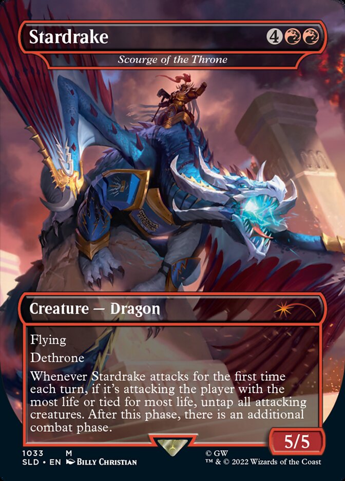 Stardrake - Scourge of the Throne (Borderless) [Secret Lair Drop Series] [Foil]