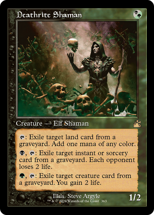 Deathrite Shaman (Retro Frame) [Ravnica Remastered] [Foil]