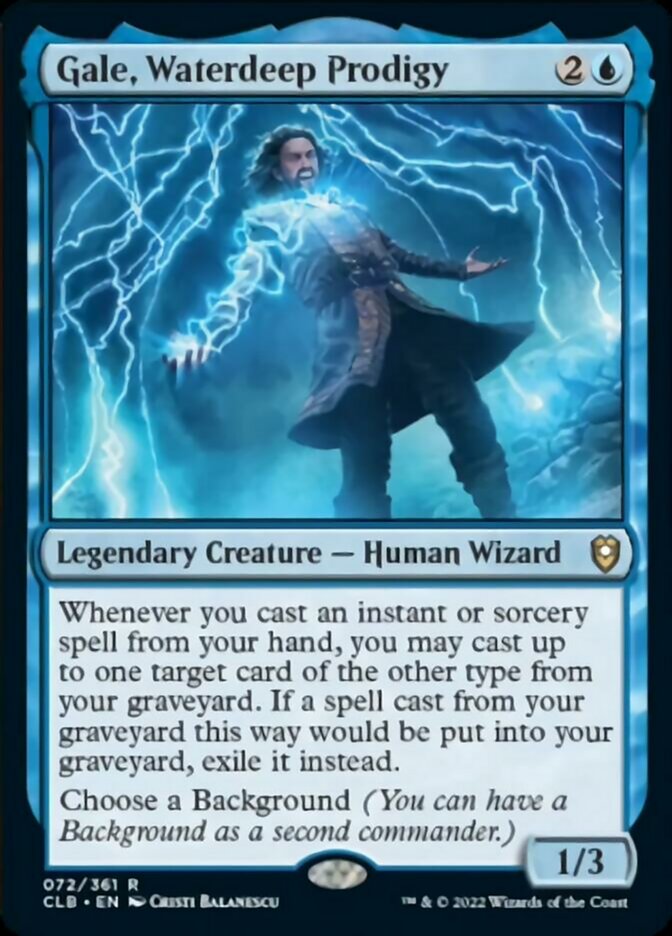 Gale, Waterdeep Prodigy [Commander Legends: Battle for Baldur's Gate] [Foil]