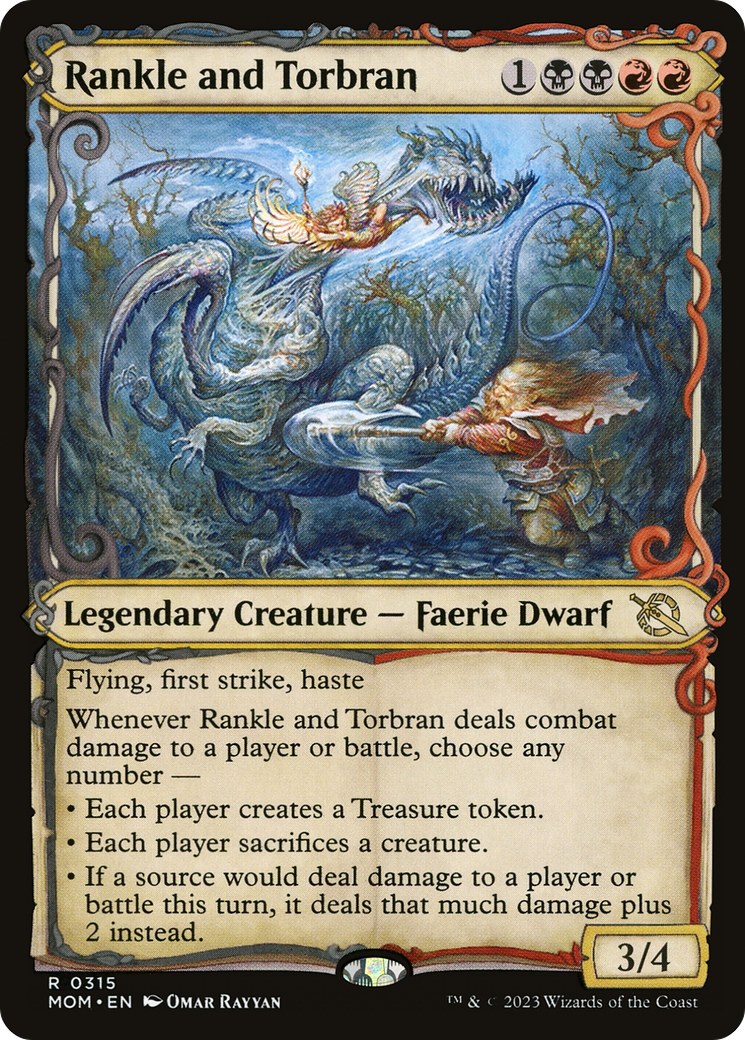 Rankle and Torbran (Showcase Planar Booster Fun) [March of the Machine] [Foil]
