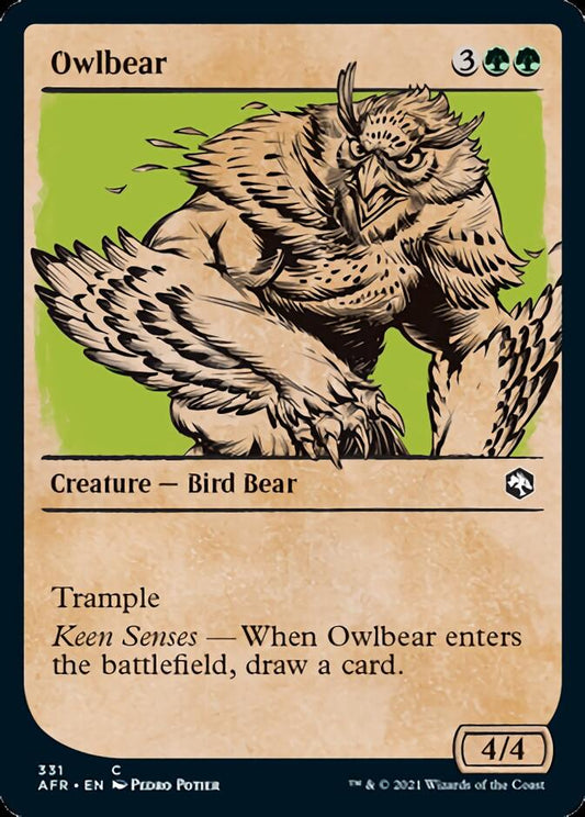 Owlbear (Showcase) [Dungeons & Dragons: Adventures in the Forgotten Realms] [Foil]
