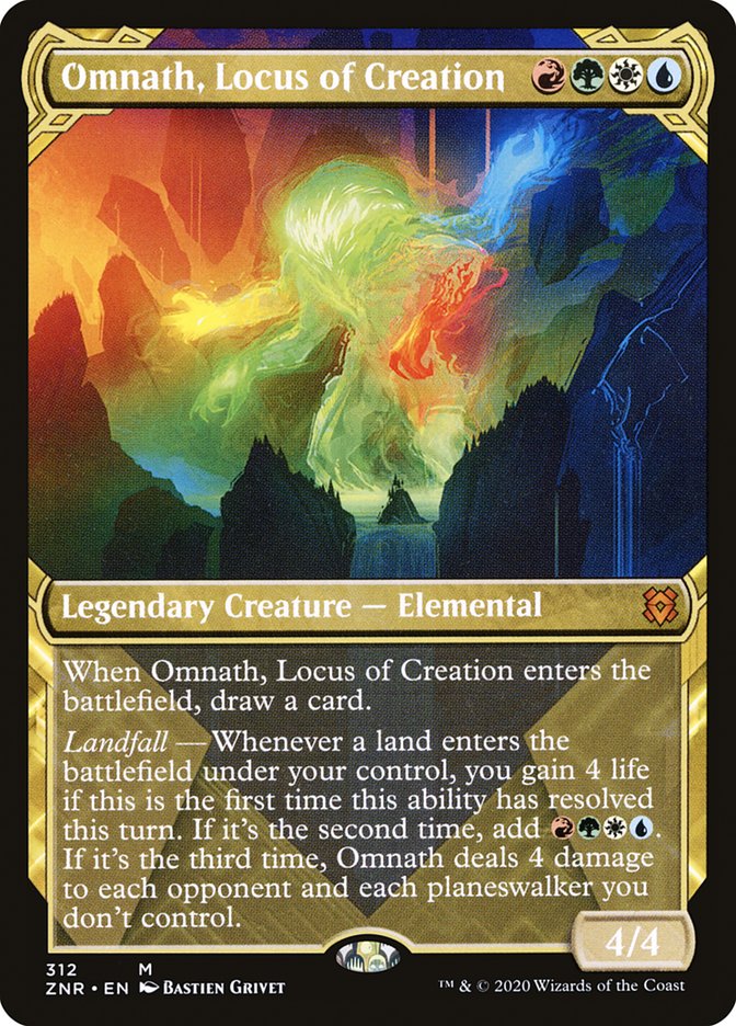 Omnath, Locus of Creation (Showcase) [Zendikar Rising] [Foil]