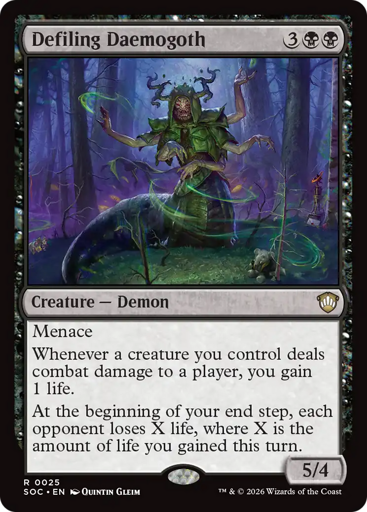 Defiling Daemogoth [Secrets of Strixhaven Commander] [Foil]