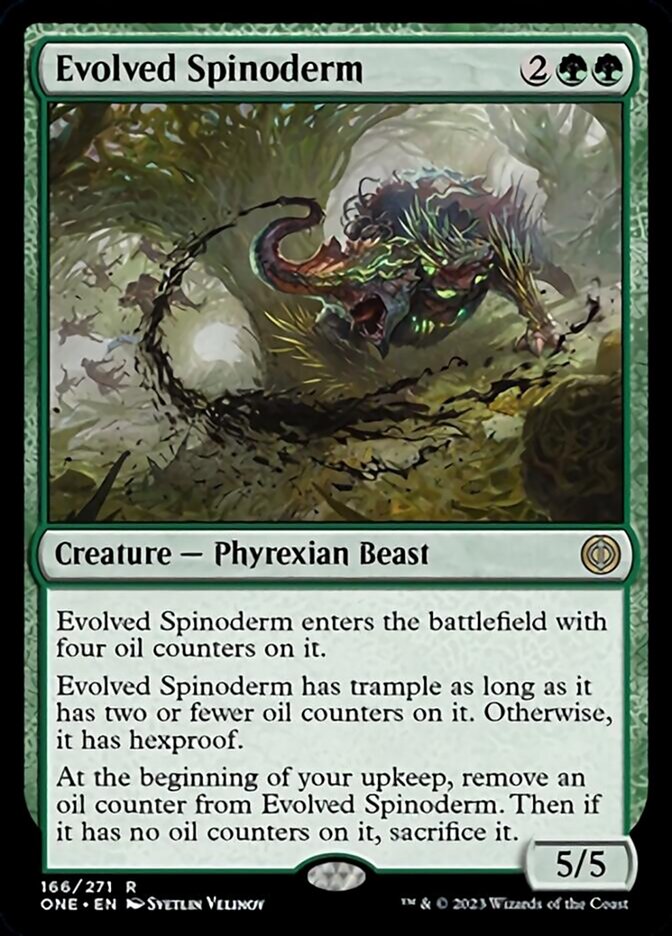 Evolved Spinoderm [Phyrexia: All Will Be One] [Foil]