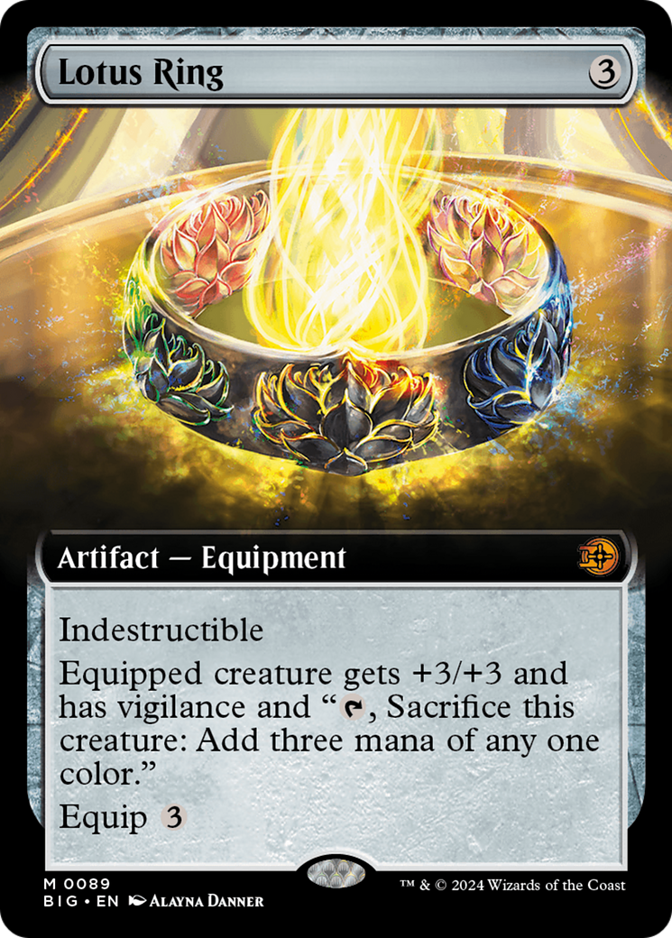 Lotus Ring (Extended Art) [Outlaws of Thunder Junction: The Big Score] [Foil]