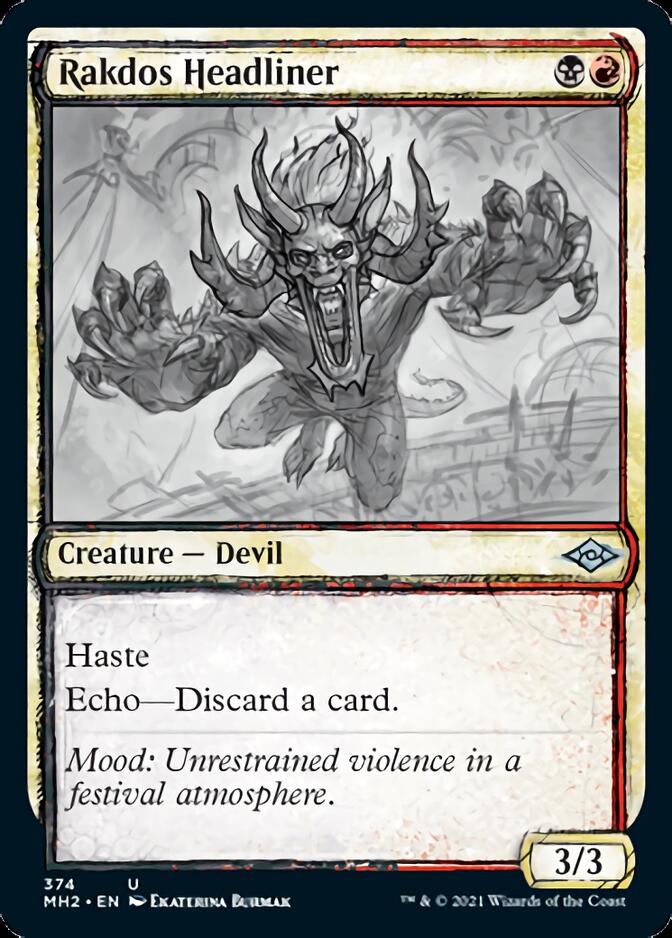 Rakdos Headliner (Sketch) [Modern Horizons 2] [Foil]