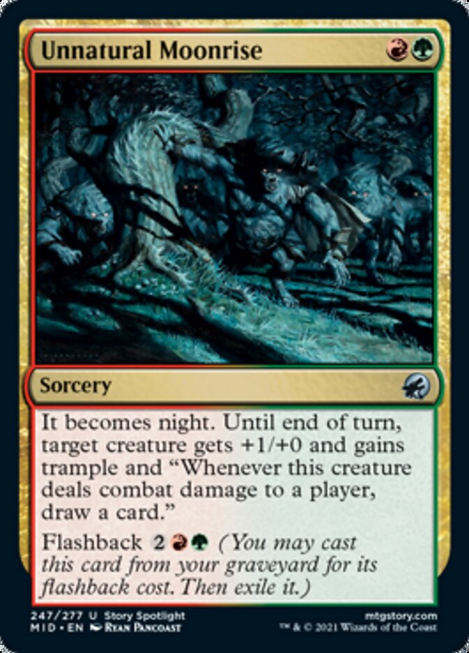 Unnatural Moonrise [Innistrad: Midnight Hunt] [Foil]