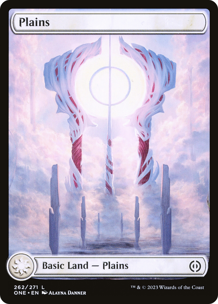 Plains (262) (Full-Art) [Phyrexia: All Will Be One] [Foil]