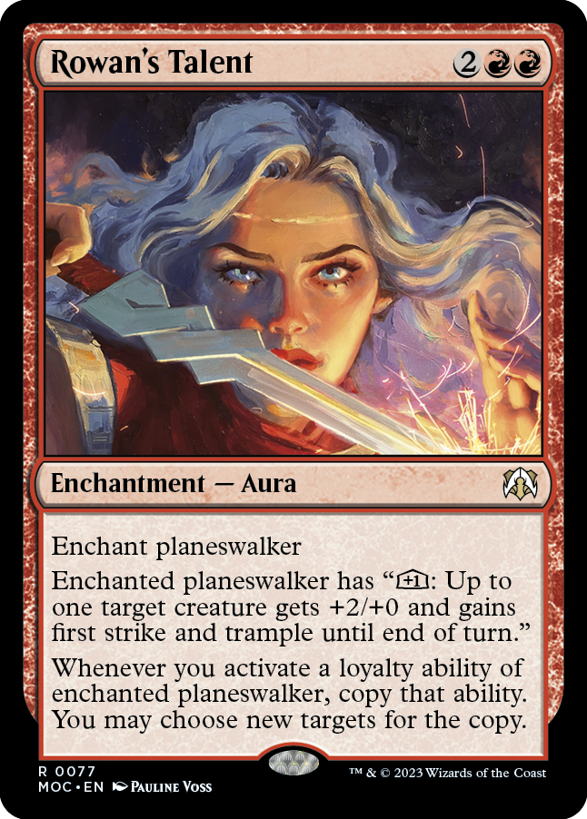 Rowan's Talent [March of the Machine Commander] [Foil]