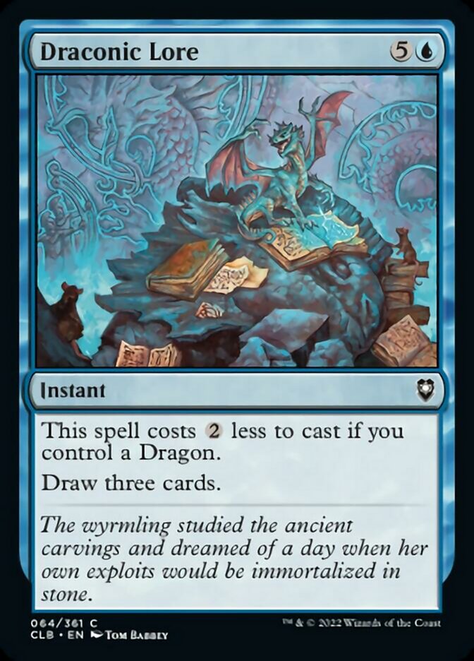 Draconic Lore [Commander Legends: Battle for Baldur's Gate] [Foil]