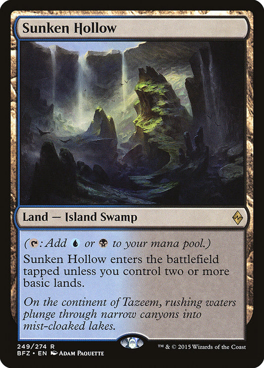 Sunken Hollow [Battle for Zendikar] [Foil]