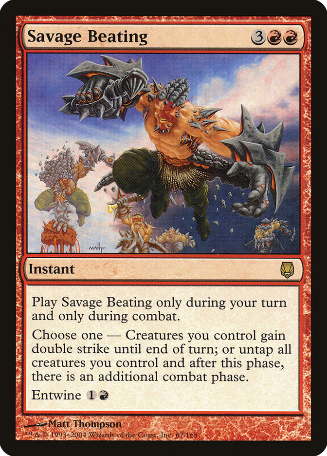 Savage Beating [Darksteel] [Foil]