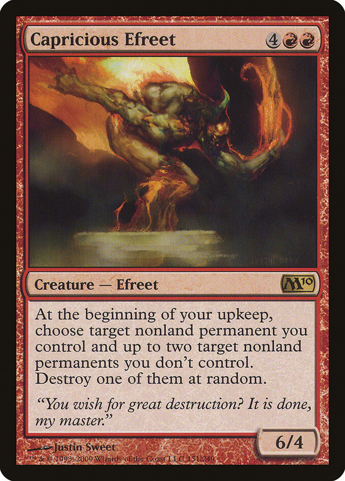 Capricious Efreet [Core Set 2010] [Foil]
