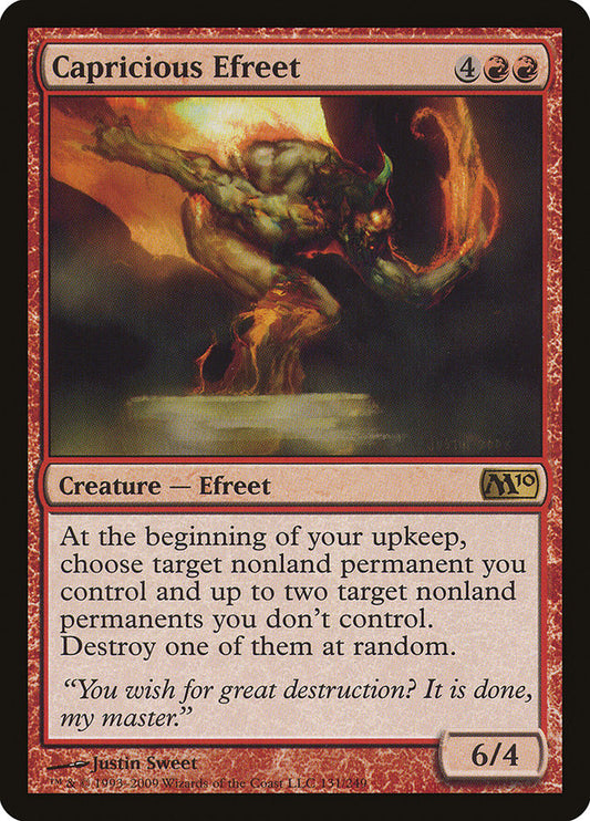 Capricious Efreet [Core Set 2010] [Foil]