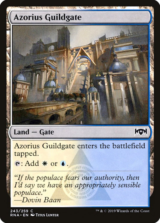 Azorius Guildgate (243/259) [Ravnica Allegiance] [Foil]