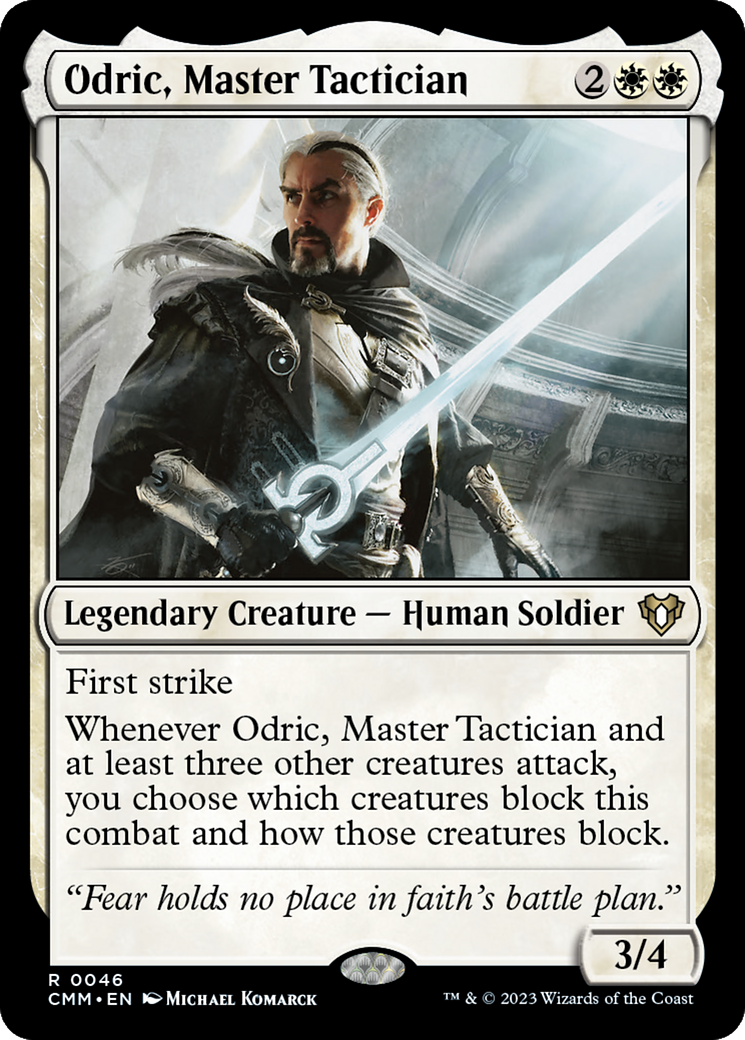 Odric, Master Tactician [Commander Masters] [Foil]