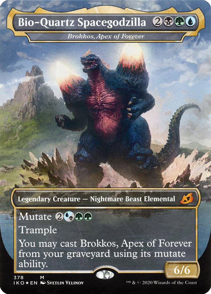 Brokkos, Apex of Forever - Bio-Quartz Spacegodzilla (Godzilla Series) [Ikoria: Lair of Behemoths] [Foil]