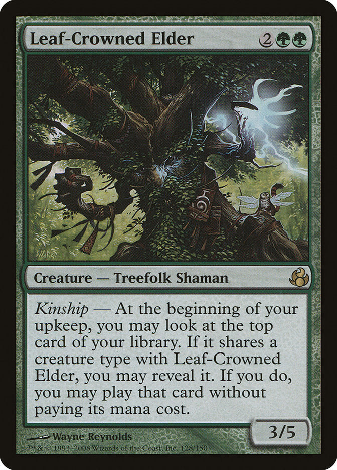 Leaf-Crowned Elder [Morningtide] [Foil]