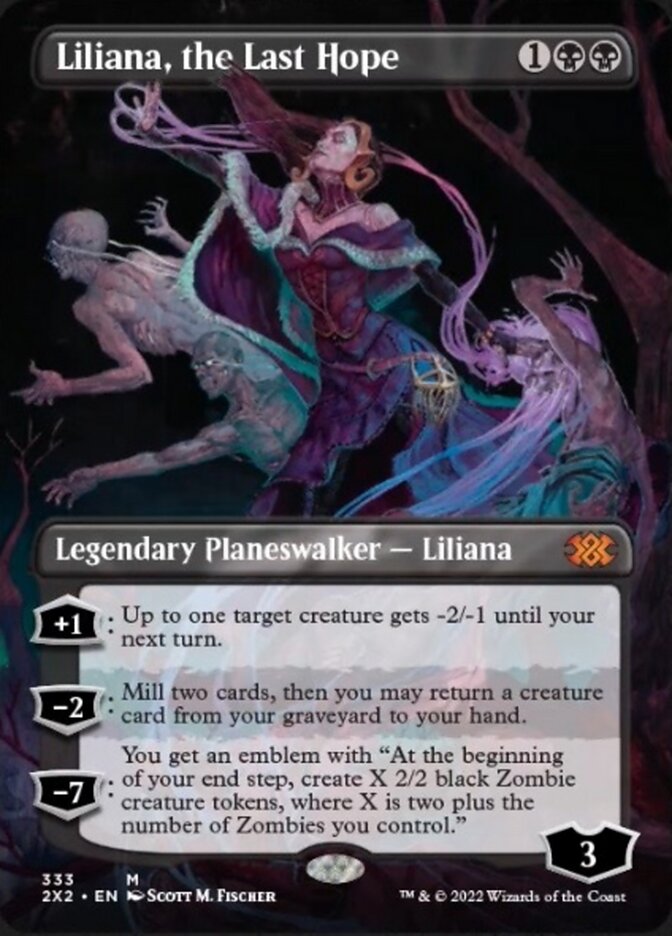Liliana, the Last Hope (Borderless) [Double Masters 2022] [Foil]