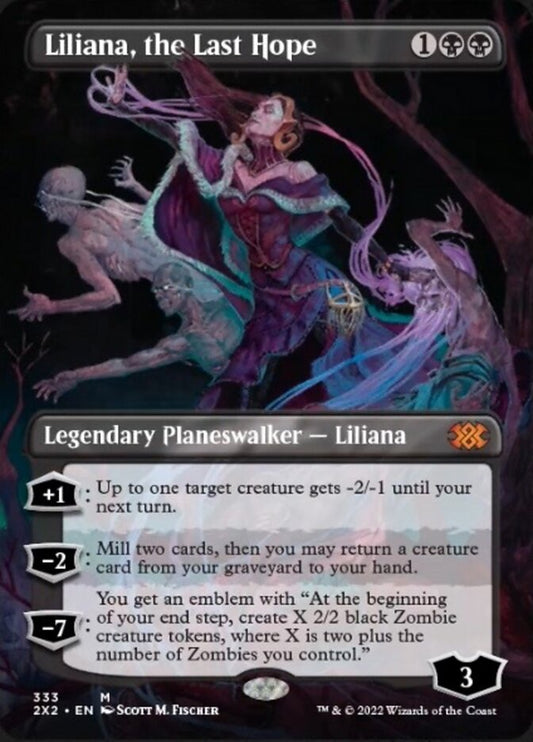 Liliana, the Last Hope (Borderless) [Double Masters 2022] [Foil]
