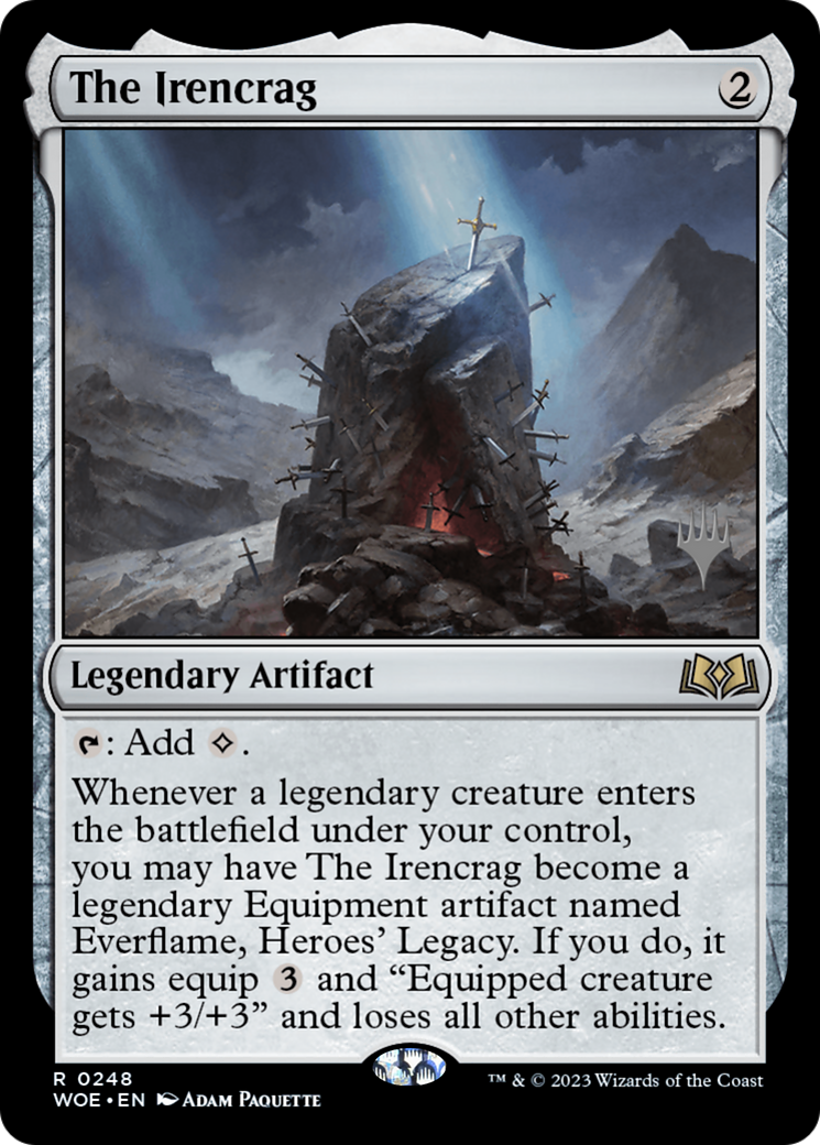 The Irencrag (Promo Pack) [Wilds of Eldraine Promos] [Foil]