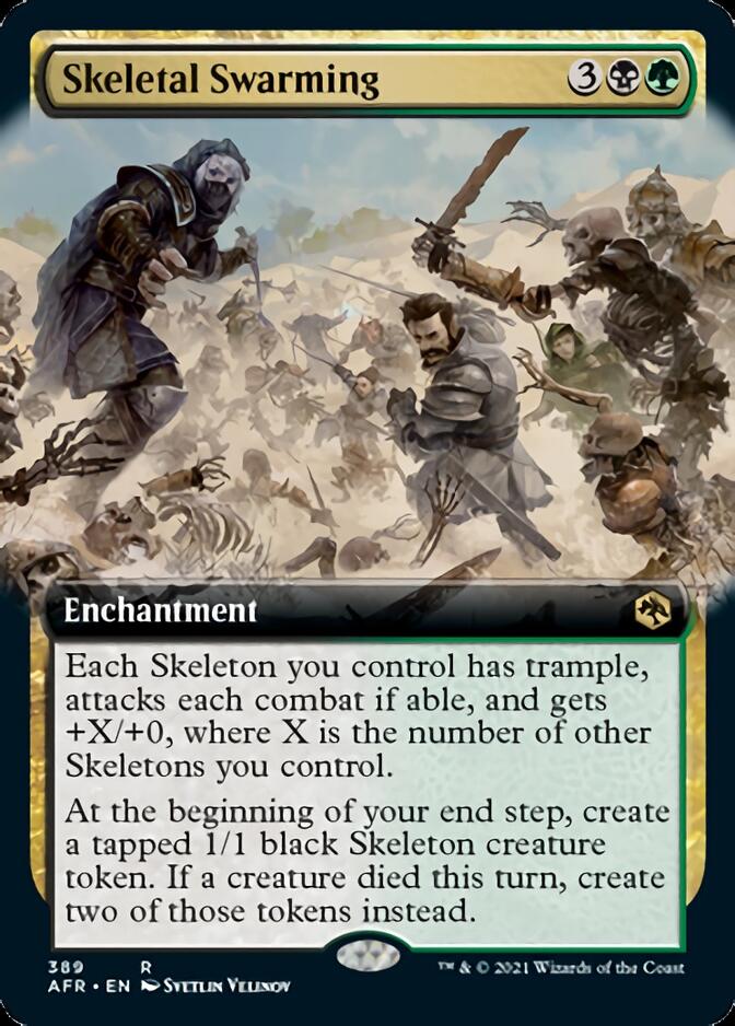 Skeletal Swarming (Extended Art) [Dungeons & Dragons: Adventures in the Forgotten Realms] [Foil]