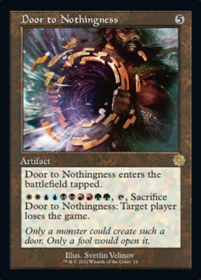 Door to Nothingness (Retro) [The Brothers' War Retro Artifacts] [Foil]