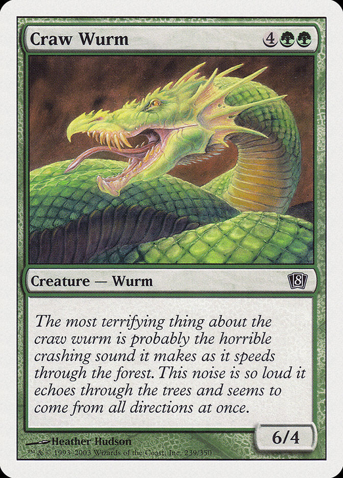 Craw Wurm [Eighth Edition] [Foil]