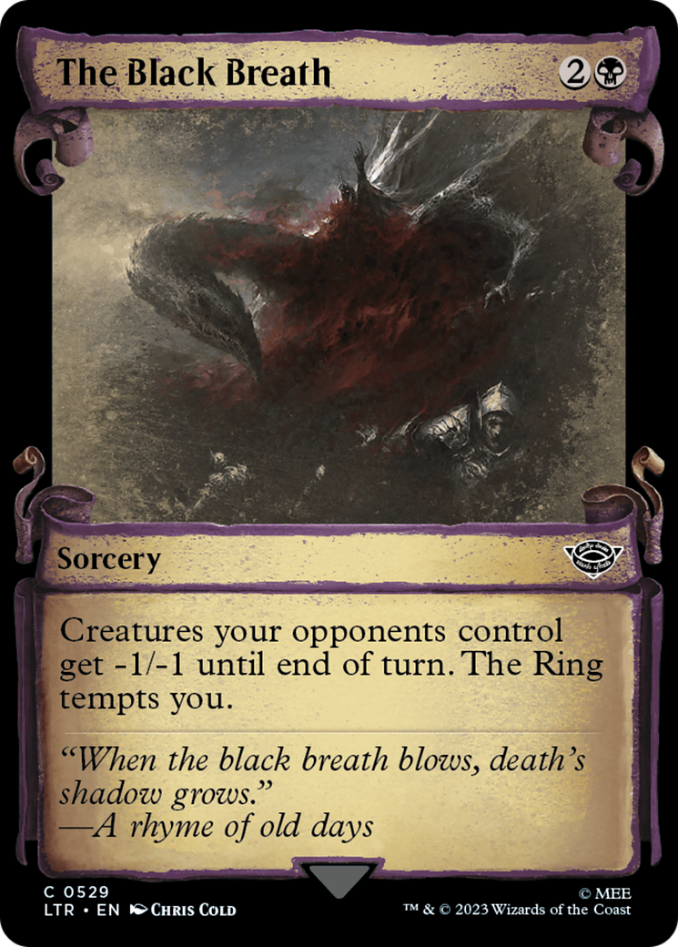 The Black Breath [The Lord of the Rings: Tales of Middle-Earth Showcase Scrolls] [Foil]