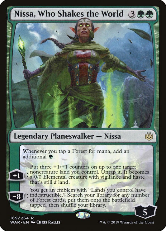 Nissa, Who Shakes the World [War of the Spark] [Foil]