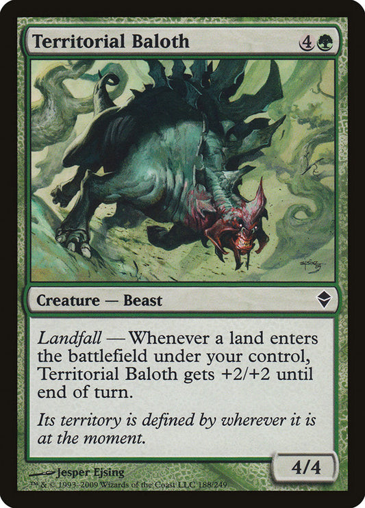 Territorial Baloth [Zendikar] [Foil]