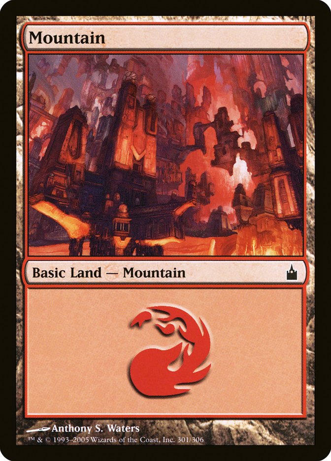 Mountain (301) [Ravnica: City of Guilds] [Foil]