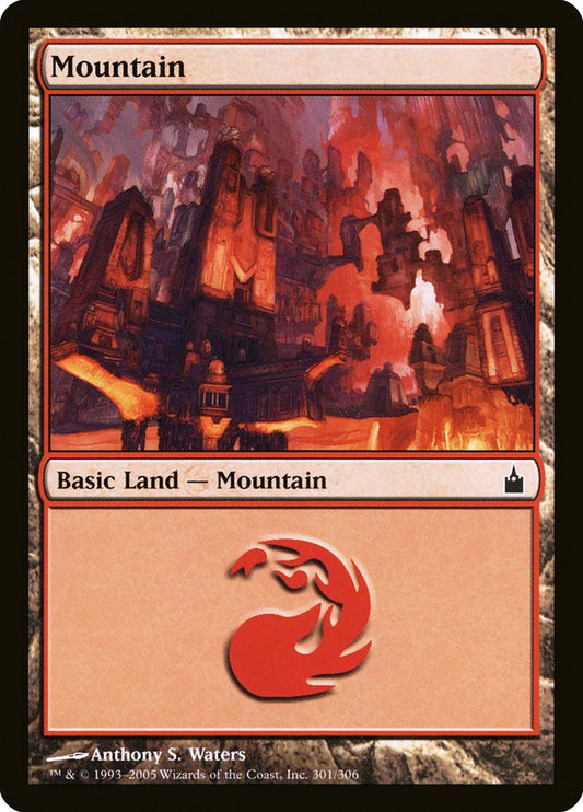 Mountain (301) [Ravnica: City of Guilds] [Foil]