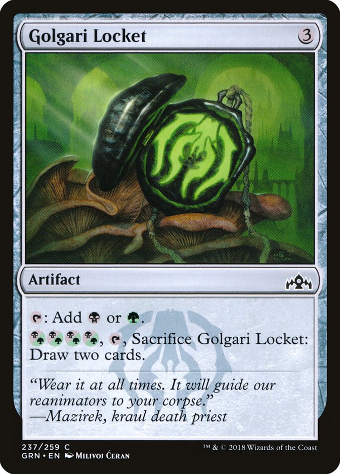 Golgari Locket [Guilds of Ravnica] [Foil]