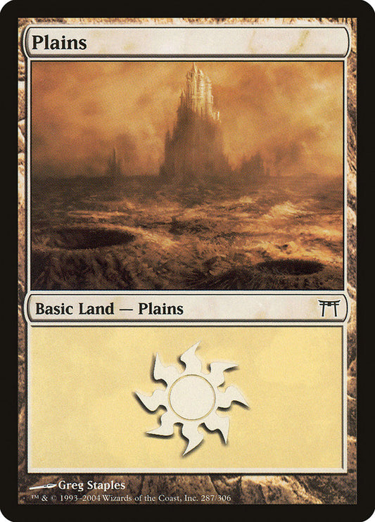 Plains (287) [Champions of Kamigawa] [Foil]