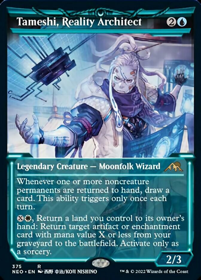 Tameshi, Reality Architect (Showcase Soft Glow) [Kamigawa: Neon Dynasty] [Foil]
